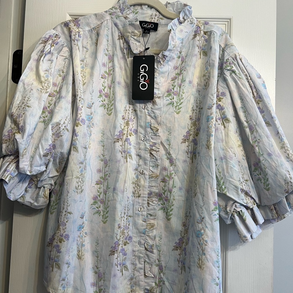 NWT Button Down Top